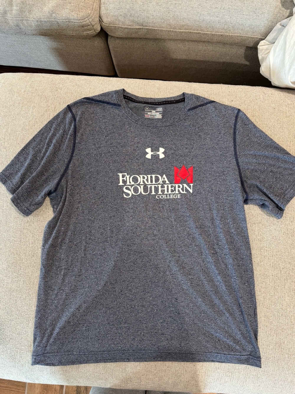 Under Armour Men's Heather Navy/Grey Florida Southern College Tee